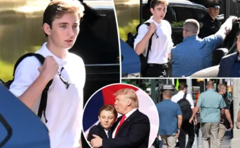 Why Barron Trump always carry a black backpack to class